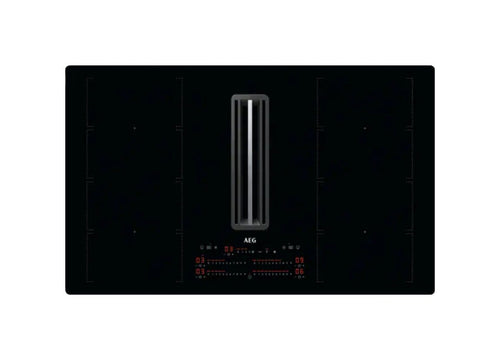 AEG CCE84779CB Piano cottura induzione cm. 83 con cappa integrata da 585 m³/h - vetroceramica nero