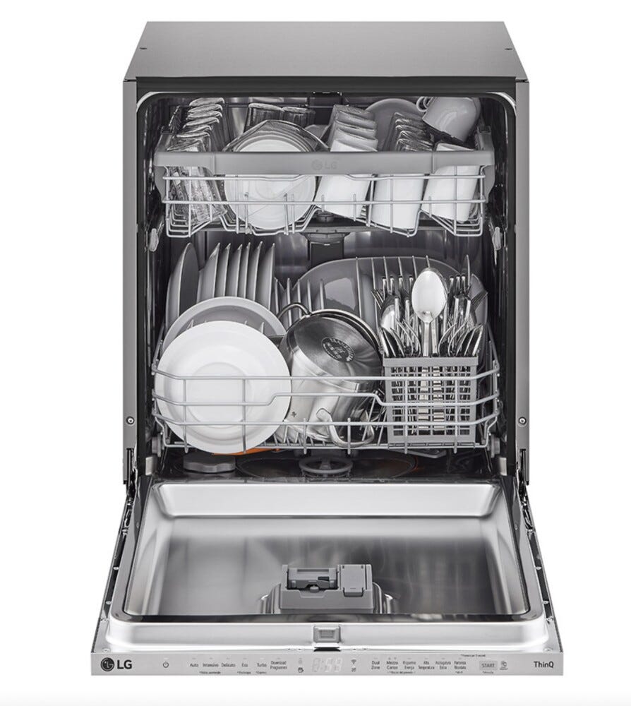 LG DB242TX Serie 2 Lavastoviglie integrata totale cm. 60 - 14 coperti