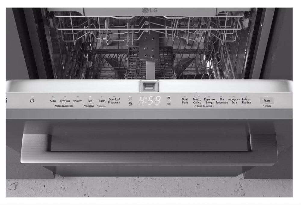 LG DB242TX Serie 2 Lavastoviglie integrata totale cm. 60 - 14 coperti