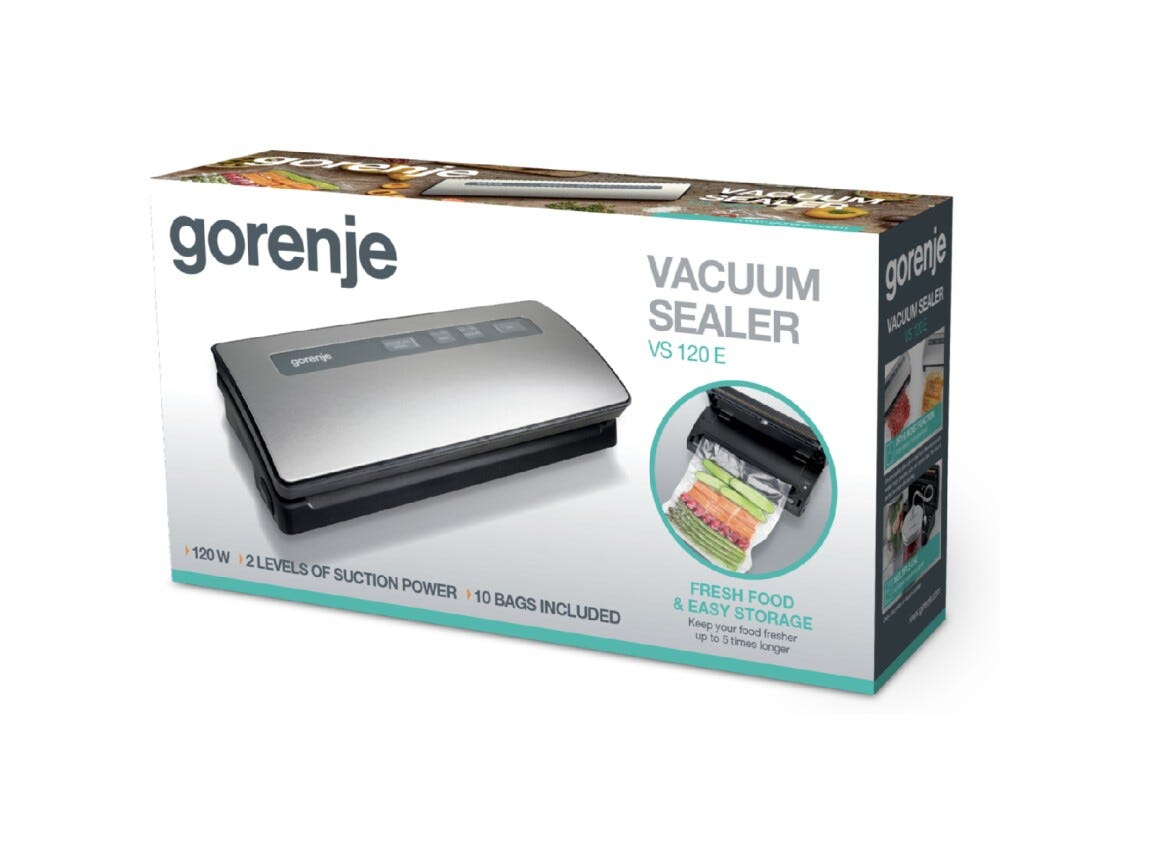 Gorenje VS120E Macchina per sottovuoto cm. 30 - inox