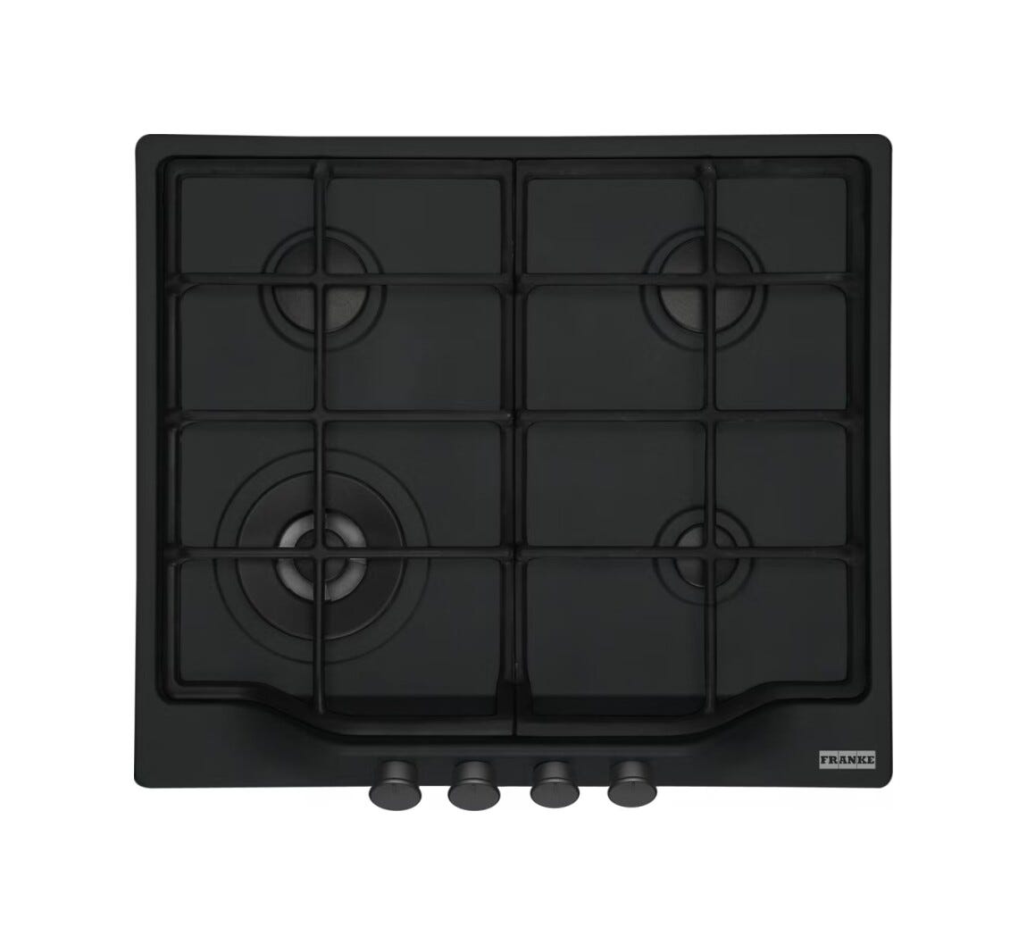 Franke FCH 604 3G TC C Country 600 Piano cottura a gas cm. 60 - black matt