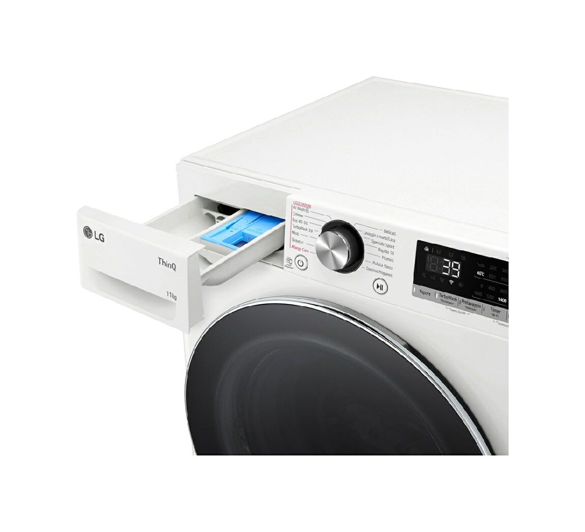 LG F4R7010TSWG Lavatrice cm. 60 - capacità 10 kg - bianco