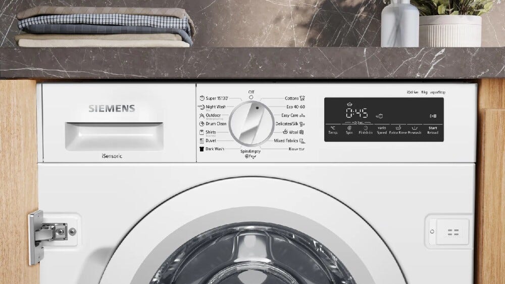 Siemens WI14W542EU IQ700 Lavatrice da incasso cm. 60 - capacità 8 kg - bianco