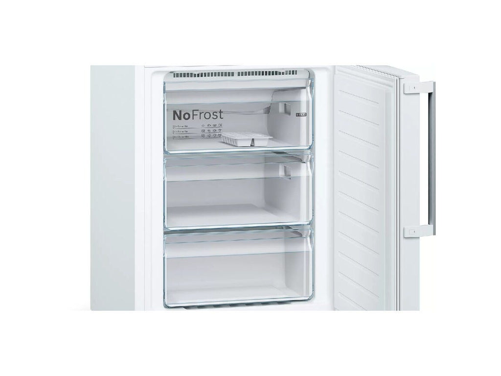 Bosch KGN39VWEQ Serie 4 Frigorifero con congelatore a libera installazione cm. 60 h. 203 - lt. 368 - bianco
