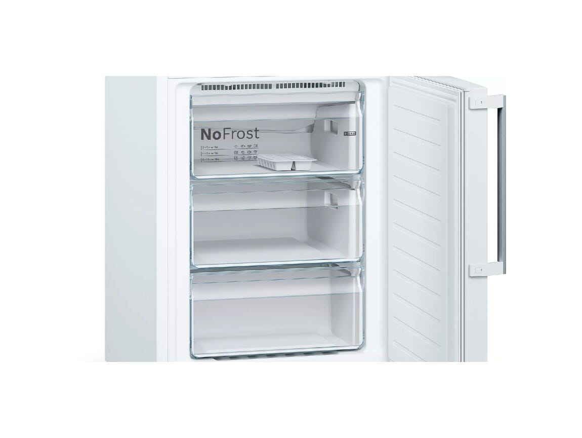 Bosch KGN39VWEQ Serie 4 Frigorifero con congelatore a libera installazione cm. 60 h. 203 - lt. 368 - bianco