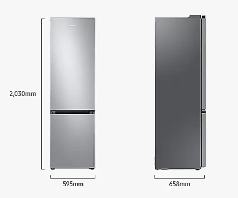 Samsung RB38C602DSA/EF Frigorifero con congelatore a libera installazione cm. 60 h. 203 - lt. 344 - grafite metallizzato