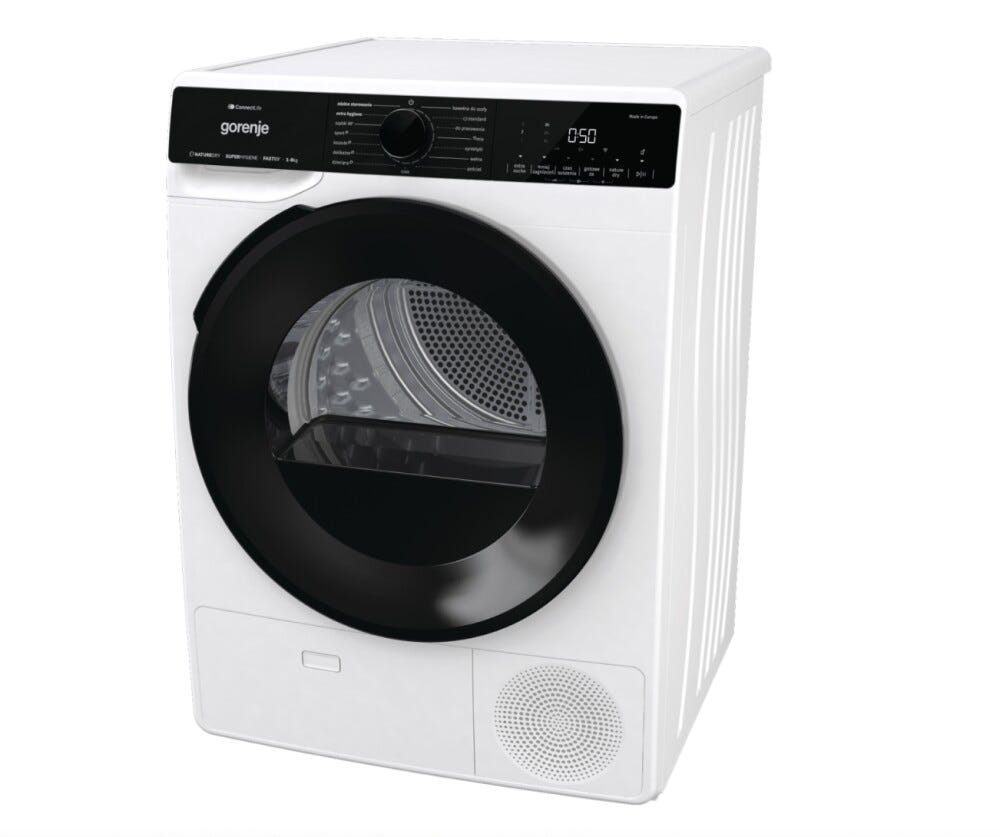 Gorenje DPNA92WIFI/PL Asciugatrice cm. 60 - capacità 9 kg - bianco/nero