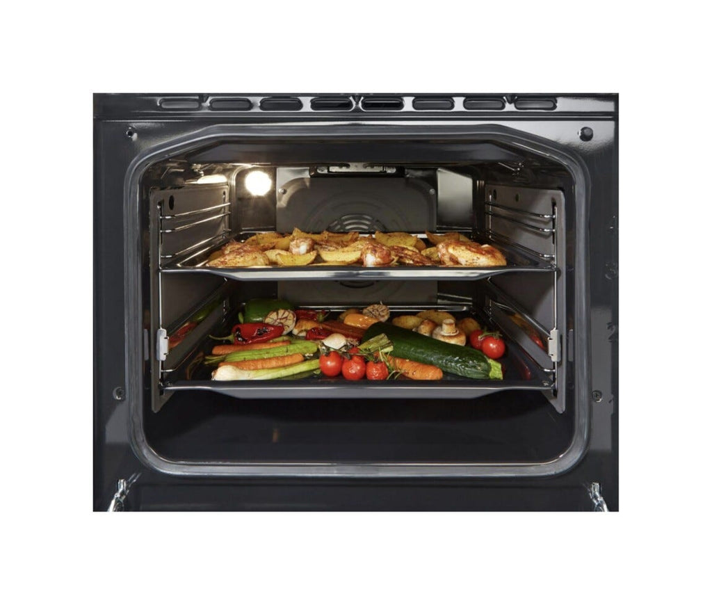 Gorenje GK5C60BJ Cucina da accosto cm. 50 - 4 zone a gas - 1 forno elettrico - nero