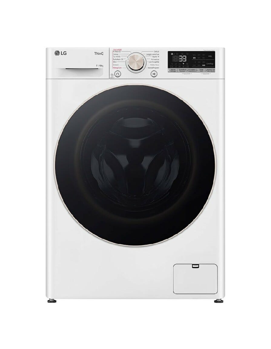 LG D4R7011TSWG Lavasciuga cm. 60 - lavaggio 11 kg - asciugatura 6 kg - bianco