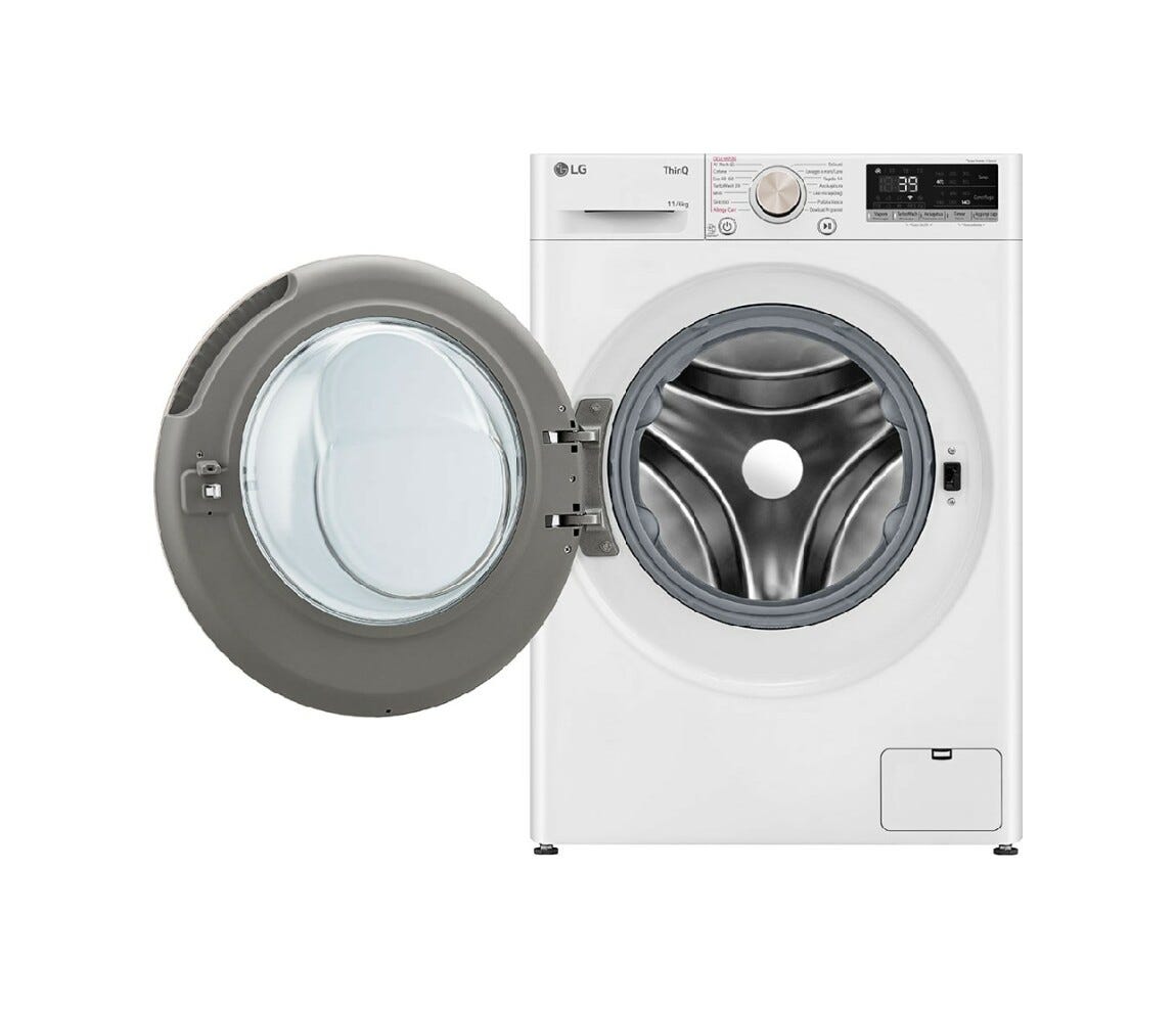 LG D4R7011TSWG Lavasciuga cm. 60 - lavaggio 11 kg - asciugatura 6 kg - bianco