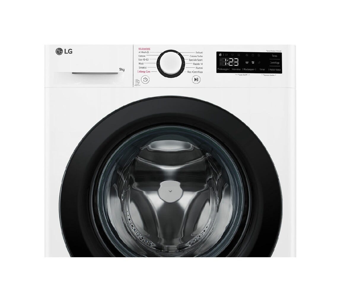 LG F4R3009NSWB Serie R3 Lavatrice cm. 60 - capacità 9 kg - bianco