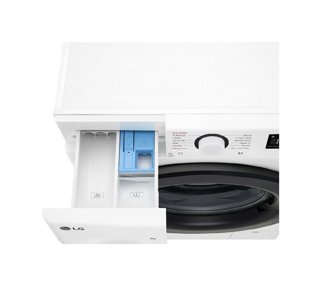 LG F4R3009NSWB Serie R3 Lavatrice cm. 60 - capacità 9 kg - bianco