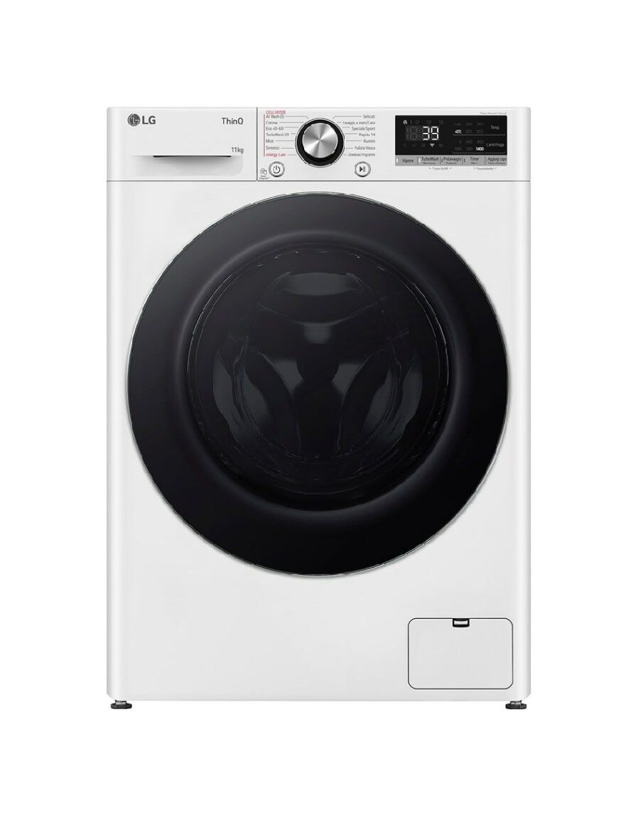 LG F4R7011TSWC AI DD Serie R7 Lavatrice cm. 60 - capacità 11 kg - bianco