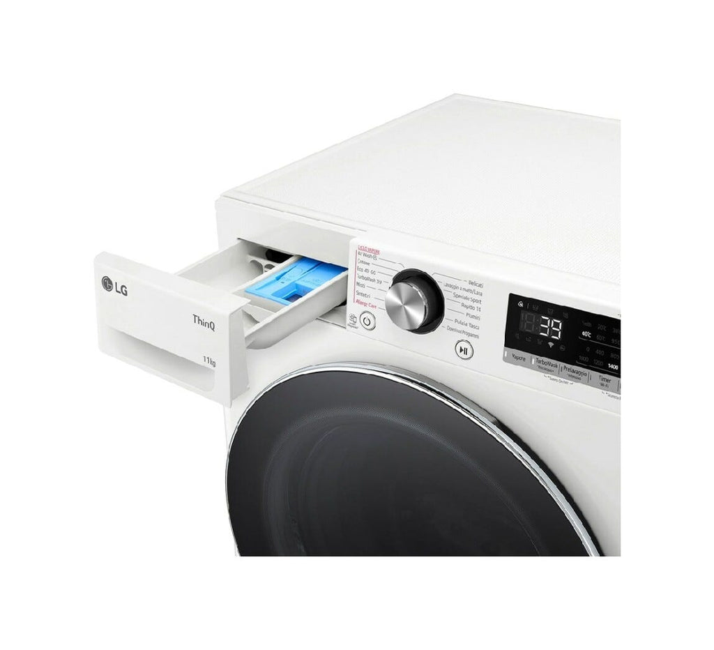 LG F4R7011TSWC AI DD Serie R7 Lavatrice cm. 60 - capacità 11 kg - bianco