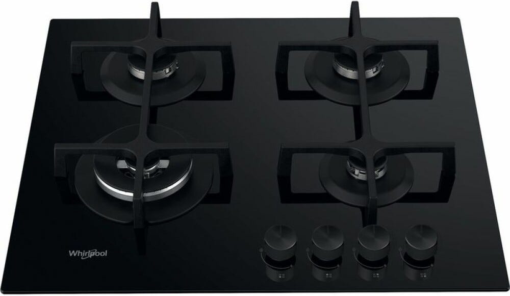 Whirlpool GOA 6423/NB1 Piano cottura a gas cm. 60 - vetro nero