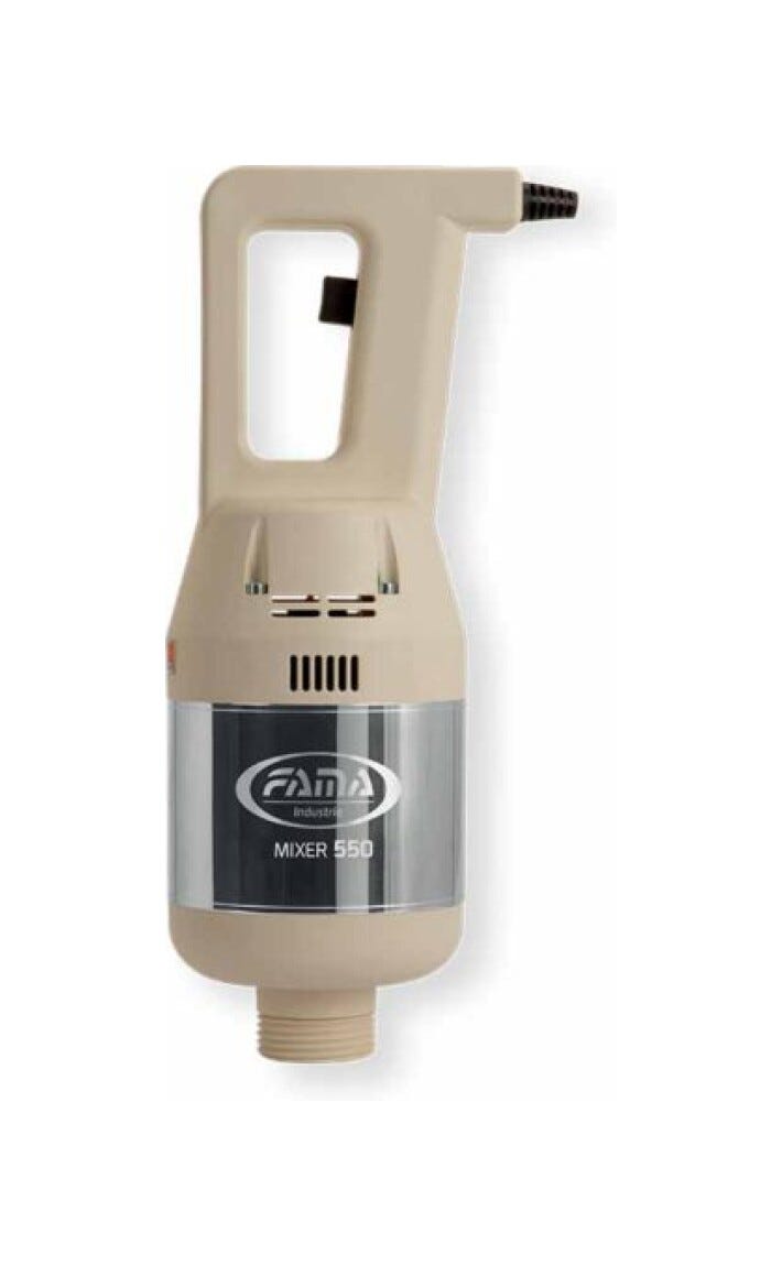 Fama FM550VVC400 Mixer ad immersione 550 VV con mescolatore 400 mm e frusta FAF, 550 Watt, velocità variabile, sistema SRS