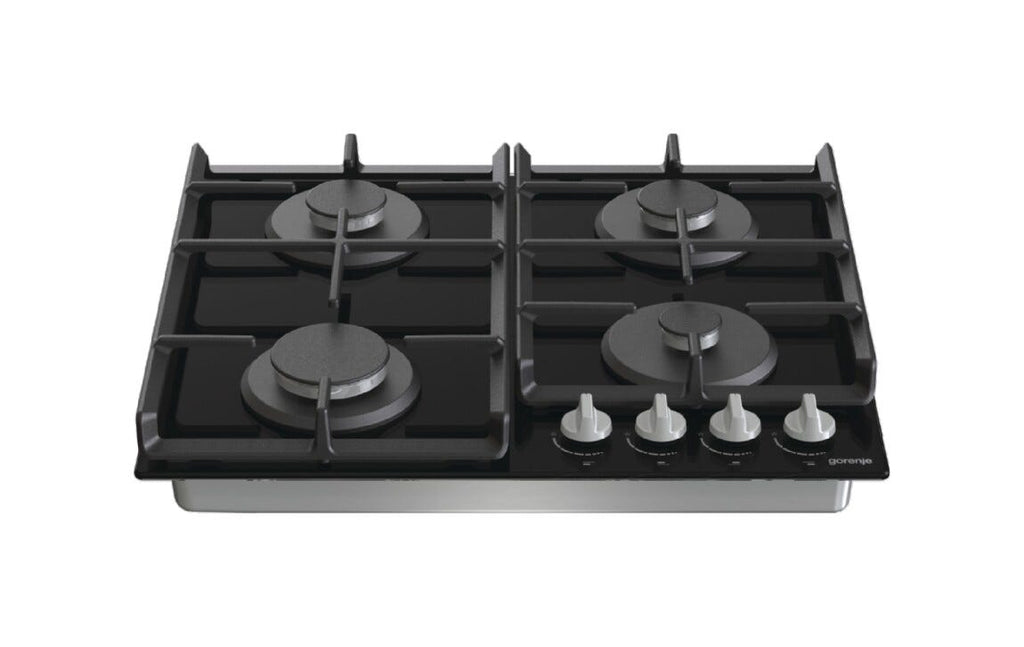 Gorenje GT641EXB Piano cottura a gas cm. 60 - vetro nero