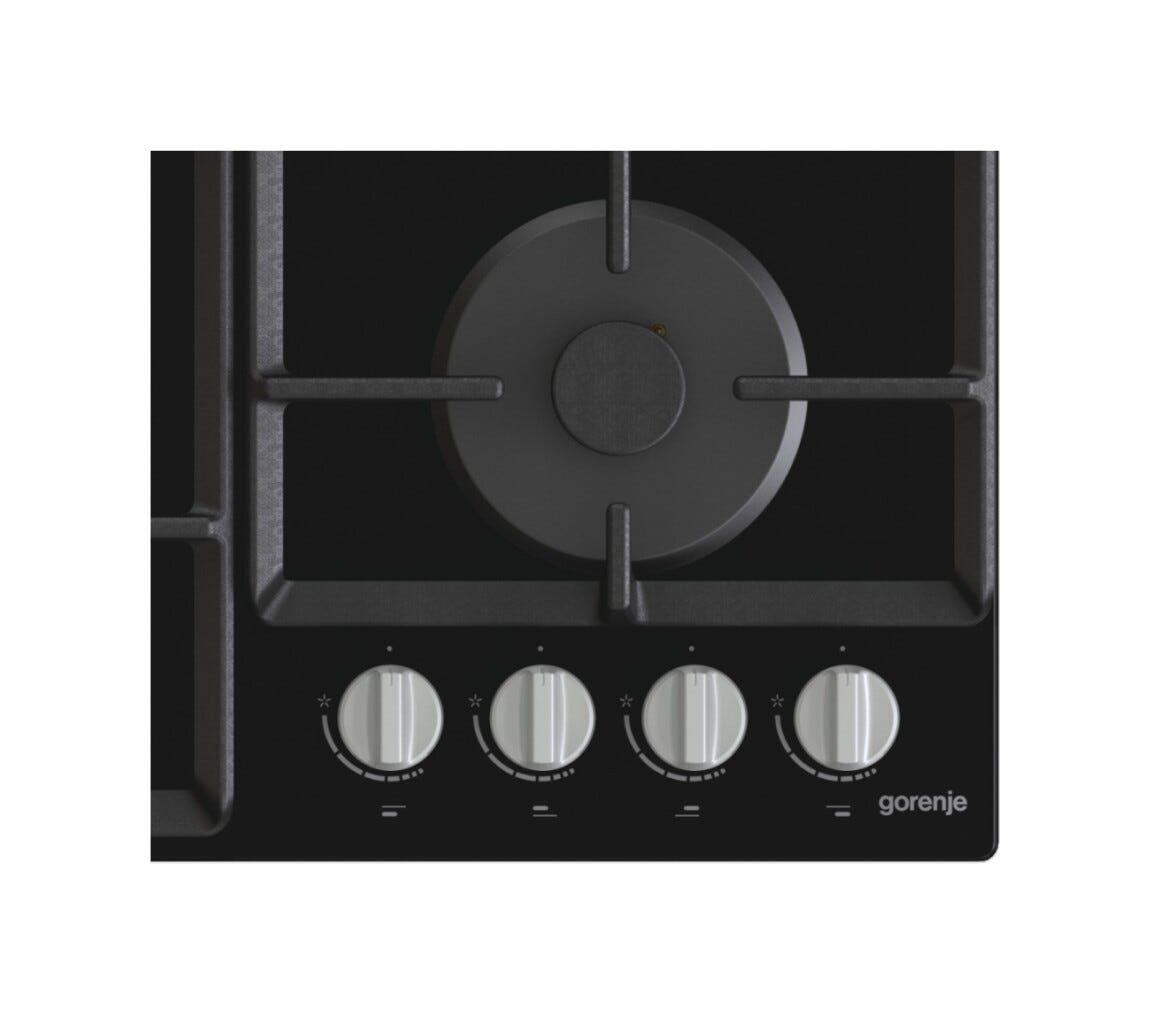 Gorenje GT641EXB Piano cottura a gas cm. 60 - vetro nero