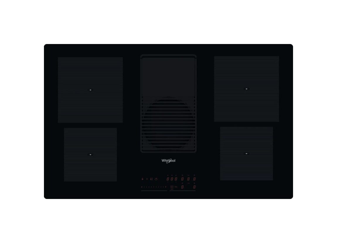 Whirlpool WVH 92 K F KIT/1 Piano cottura a induzione con cappa integrata cm. 83 - vetroceramica nero