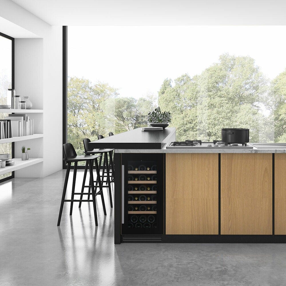 Dunavox DAUF-32.83B Flow-32 Cantina vini cm. 38 - 32 bottiglie - nero