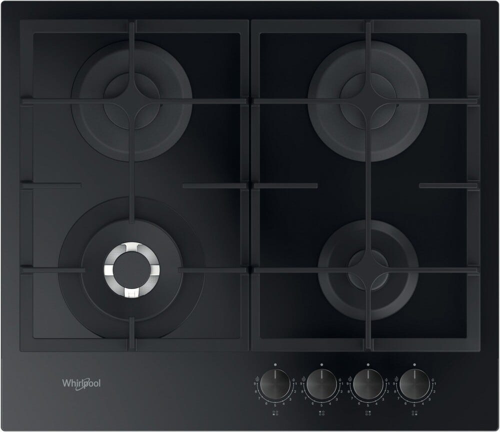 Whirlpool AKTL 629/NB1 Piano cottura a gas cm. 59 - vetroceramica nero