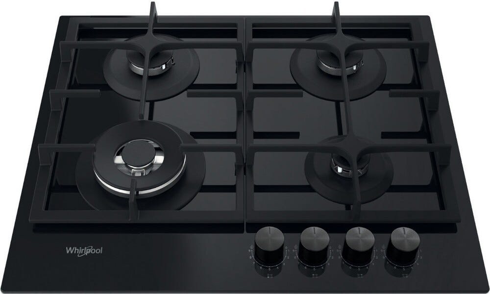 Whirlpool AKTL 629/NB1 Piano cottura a gas cm. 59 - vetroceramica nero