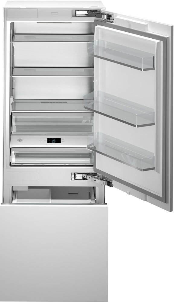Bertazzoni RBM75S5FPNS Professional Frigorifero con congelatore da incasso cm. 76 h. 212 - lt. 449 - maniglie non incluse