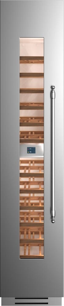 Bertazzoni WC455BLX2T Heritage Cantina vini da incasso cm. 45 - 52 bottiglie - con porta apertura sx - inox (maniglie non incluse)