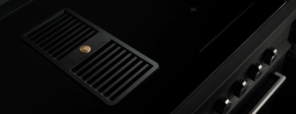 Bertazzoni PROCH94I1EART Professional Cucina da accosto cm. 90 - 4 zone induzione + 1 forno elettrico + cappa aspirante - arancio