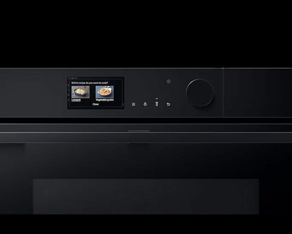 Samsung NV7B6799JBK Serie 6 Dual Cook Flex™ Steam Doppio forno combinato a vapore cm. 60 - nero