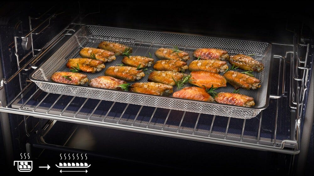 Samsung NV7B6799JBK Serie 6 Dual Cook Flex™ Steam Doppio forno combinato a vapore cm. 60 - nero