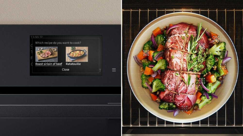 Samsung NV7B6799JBK Serie 6 Dual Cook Flex™ Steam Doppio forno combinato a vapore cm. 60 - nero