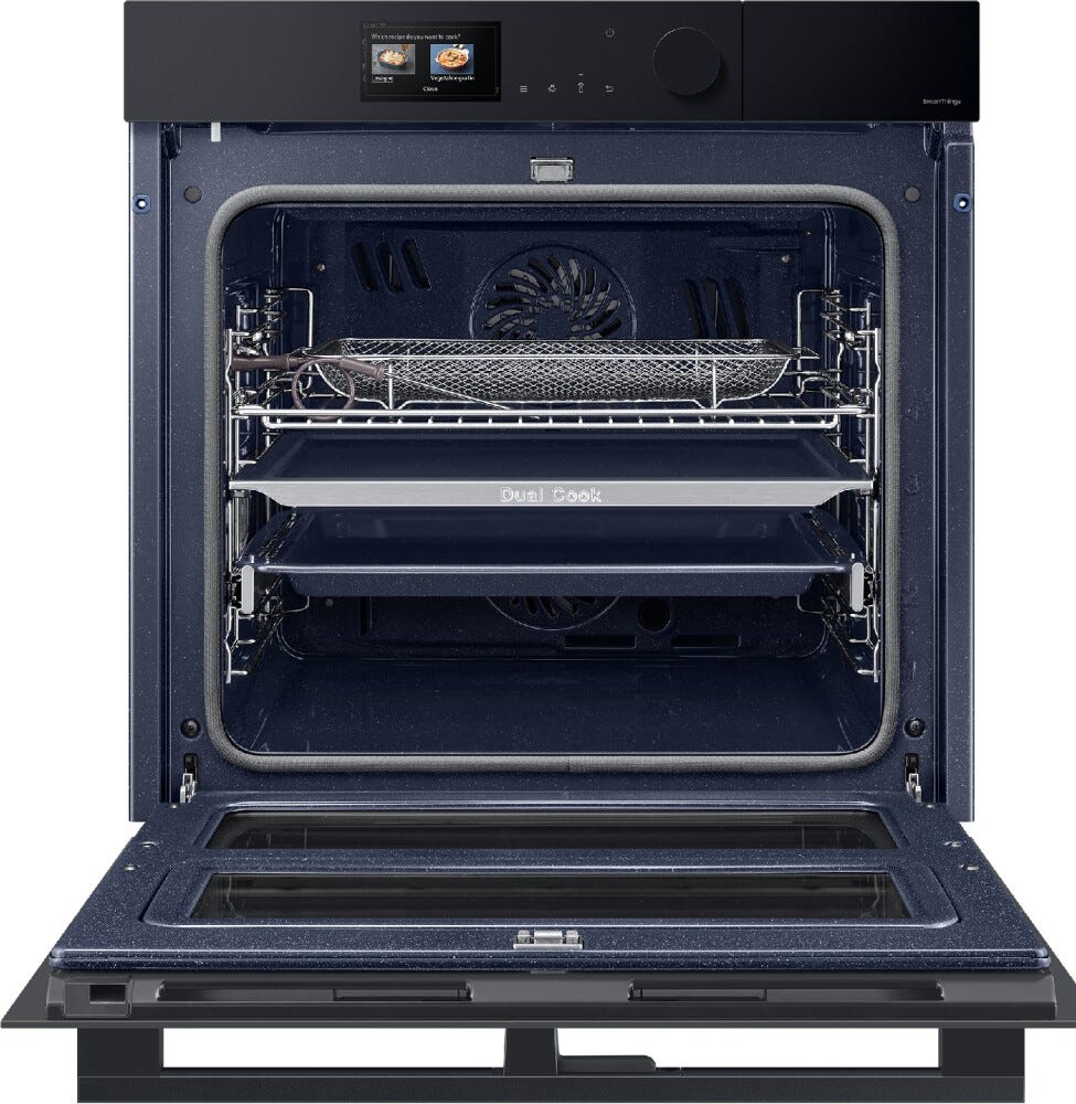 Samsung NV7B6799JBK Serie 6 Dual Cook Flex™ Steam Doppio forno combinato a vapore cm. 60 - nero