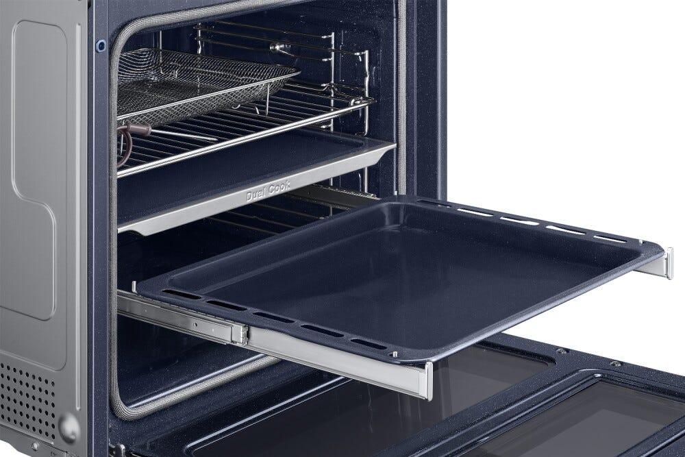 Samsung NV7B6799JBK Serie 6 Dual Cook Flex™ Steam Doppio forno combinato a vapore cm. 60 - nero