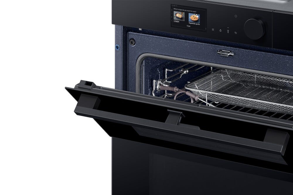 Samsung NV7B6799JBK Serie 6 Dual Cook Flex™ Steam Doppio forno combinato a vapore cm. 60 - nero