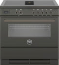 Bertazzoni PROCH94I1ECAT Professional Cucina da accosto cm. 90 - 4 zone induzione + 1 forno elettrico + cappa aspirante - carbonio