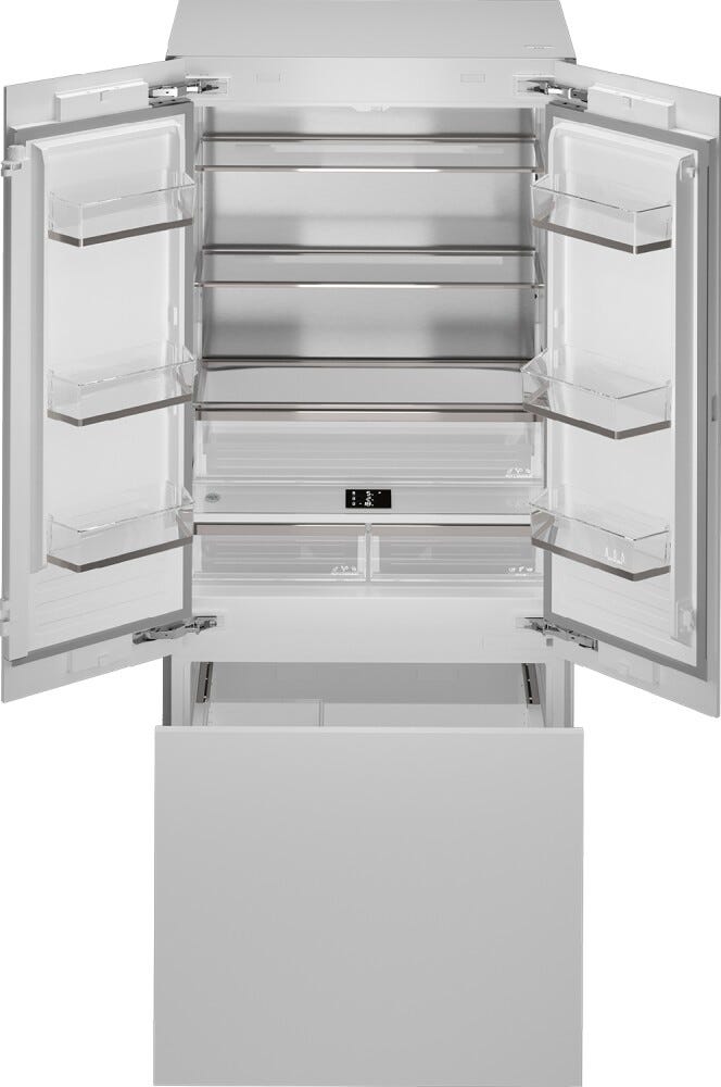 Bertazzoni RFD90S5FPNS Professional Frigorifero con congelatore a incasso french door - cm. 91 h. 212 - lt. 546 (maniglie non incluse)