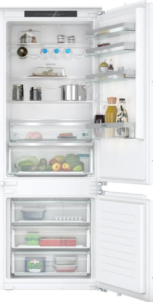Siemens KB96NVFE0 IQ300 Frigorifero con congelatore da incasso cm. 71 h 194 - lt. 383