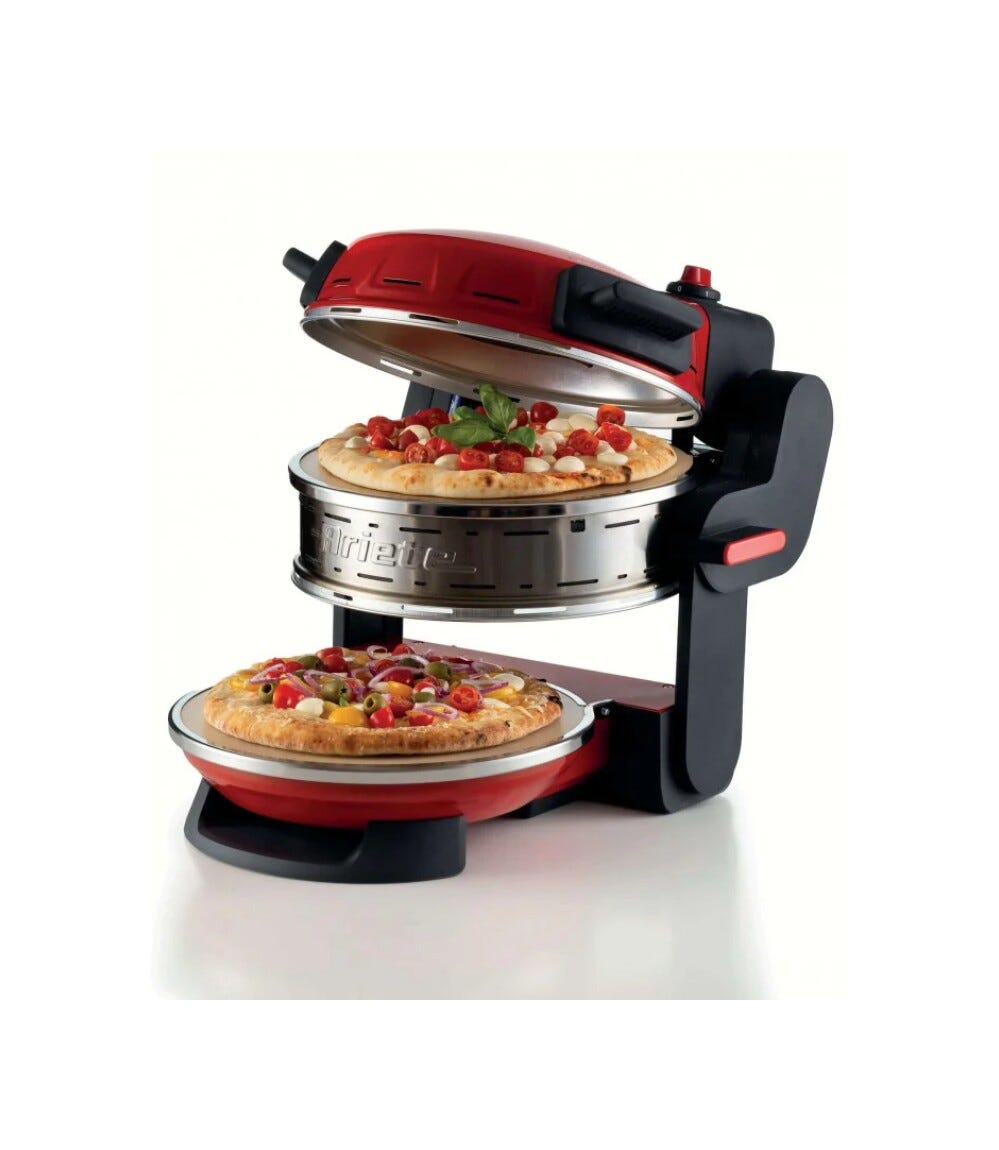 Ariete 0927/00 Fornetto elettrico per pizza cm. 43 - rosso