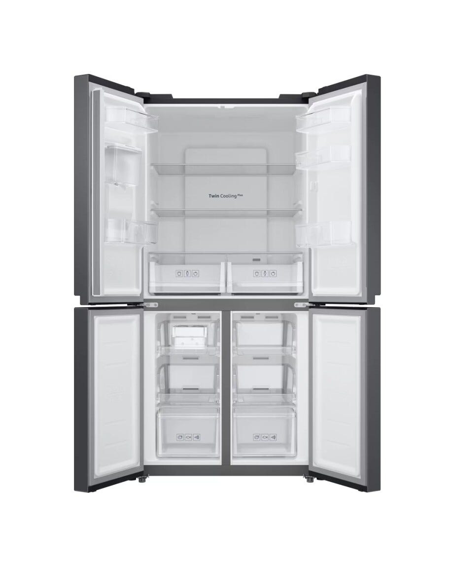 Samsung RF48A401EB4/EF Frigorifero con congelatore 4 porte - cm. 83 h 179 - lt. 488 - nero