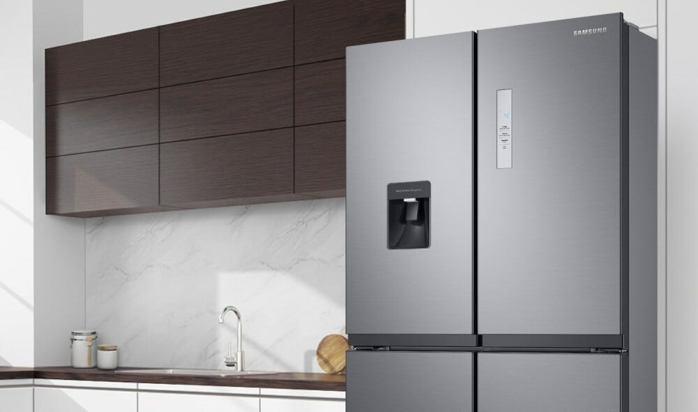 Samsung RF48A401EB4/EF Frigorifero con congelatore 4 porte - cm. 83 h 179 - lt. 488 - nero