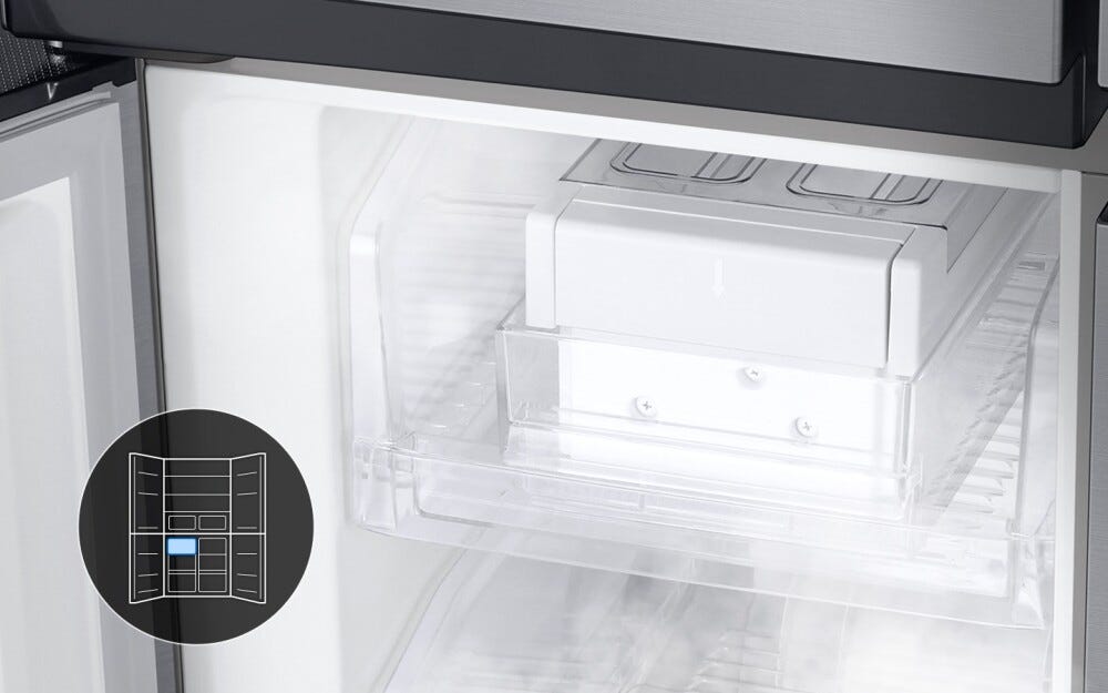 Samsung RF48A401EB4/EF Frigorifero con congelatore 4 porte - cm. 83 h 179 - lt. 488 - nero