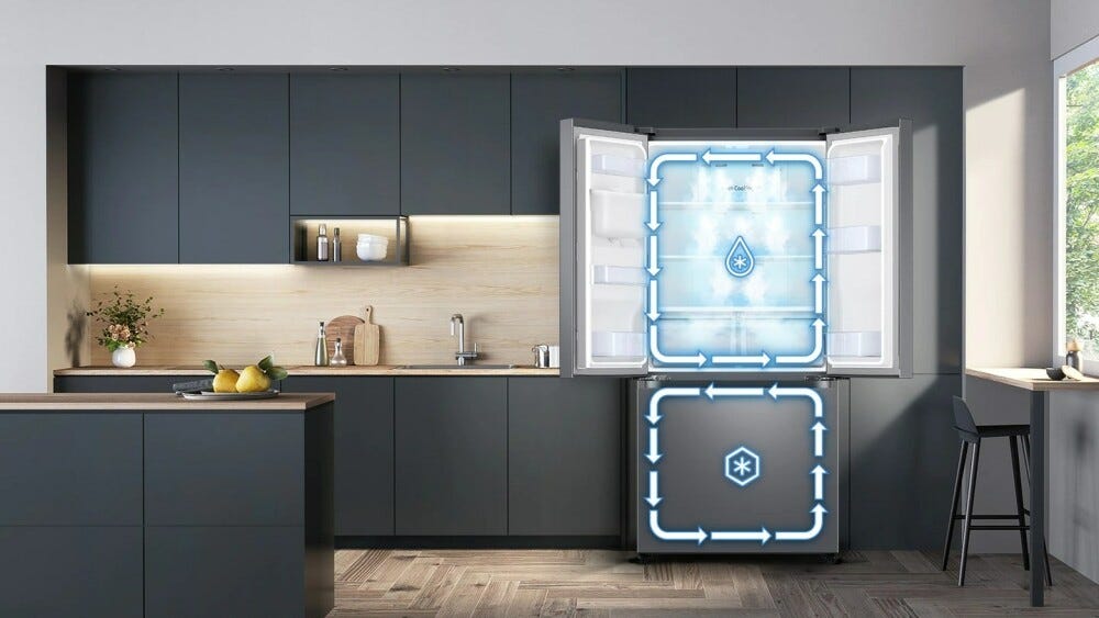 Samsung RF50C530EB1/EF Frigorifero con congelatore a libera installazione french door - cm. 82 h. 178 - lt. 495 - antracite