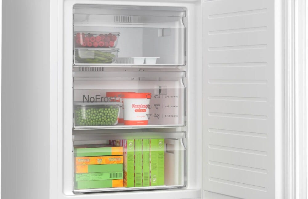 Bosch KGN362WDF Serie 4 Frigorifero con congelatore a libera installazione cm. 60 h 186 - lt. 321 - bianco