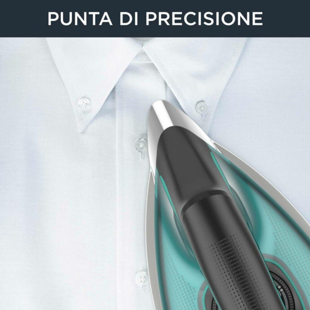 Rowenta Compact Steam Pro DG7623F0 Ferro da stiro con caldaia a vapore - verde/nero