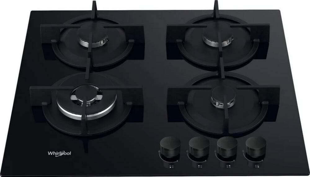 Whirlpool AKT 625/NB1 Piano cottura a gas cm. 60 - vetroceramica nero