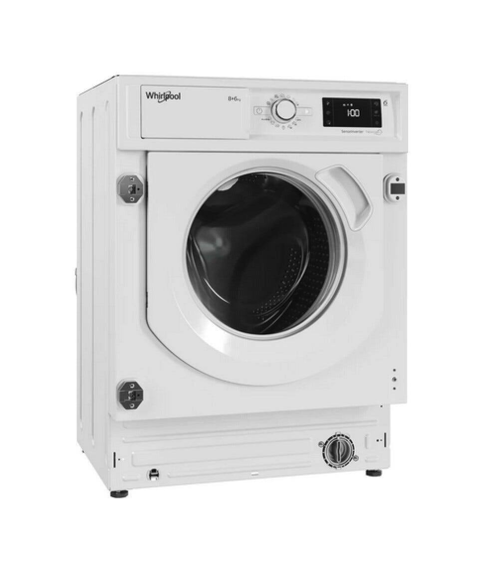 Whirlpool BI WDWG 861485 EU Lavasciuga da incasso cm. 60 - capacità di lavaggio 8 kg - capacità di asciugatura 6 kg