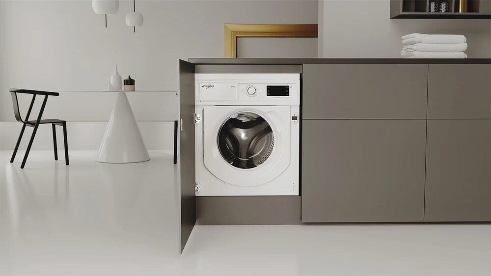 Whirlpool BI WDWG 861485 EU Lavasciuga da incasso cm. 60 - capacità di lavaggio 8 kg - capacità di asciugatura 6 kg