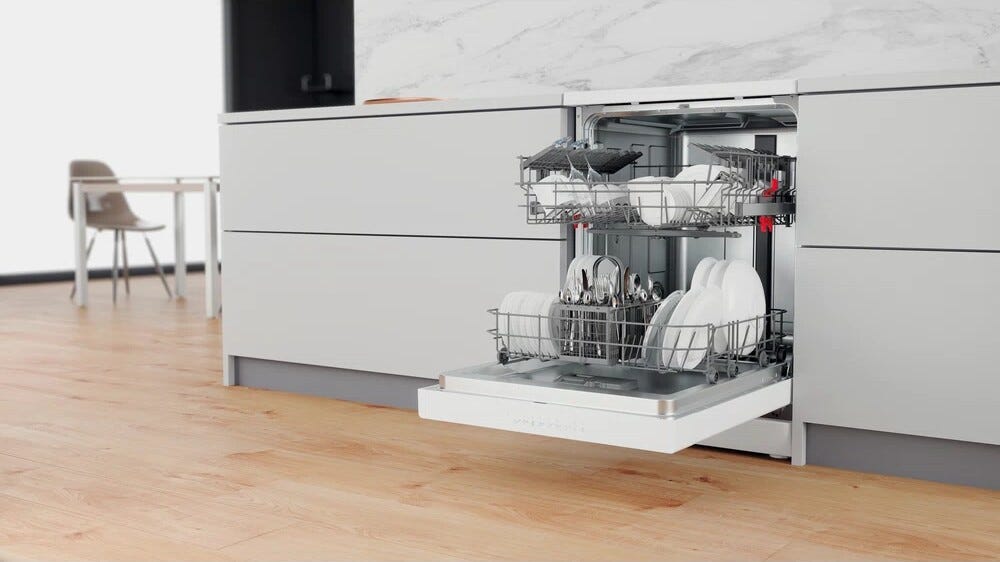 Whirlpool W2F HD624 Lavastoviglie a libera installazione cm 60 - 14 coperti - bianco