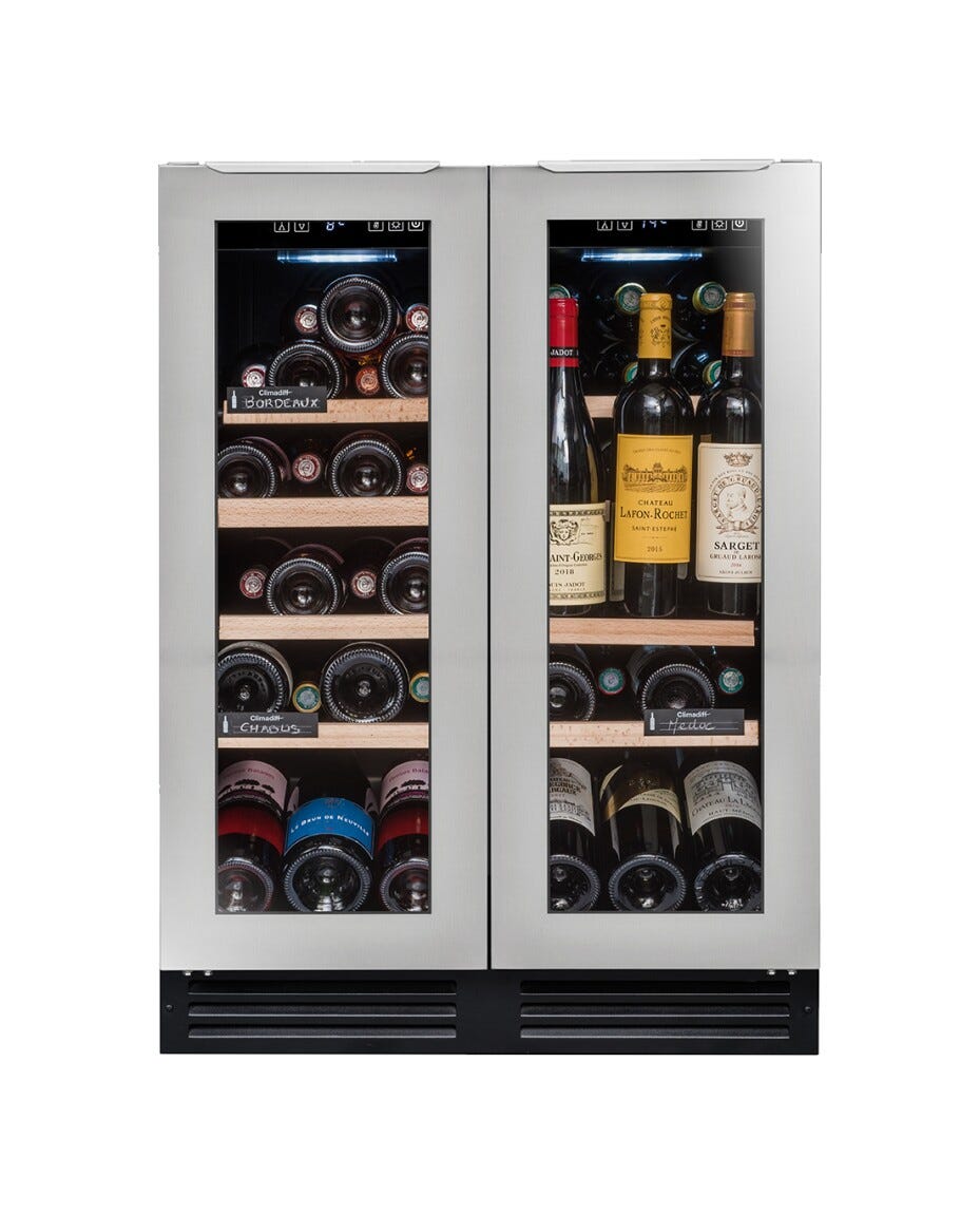Avintage AVU48DPX1 Cantina vini da incasso cm. 60 - 47 bottiglie - inox